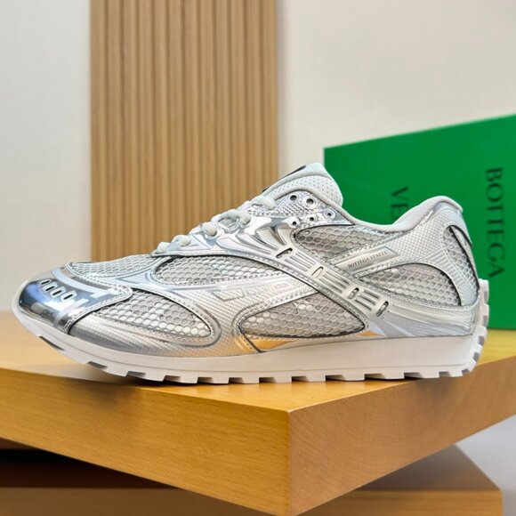 Bottega Veneta Orbit Sneakers Silver/White - Picture 4 of 5